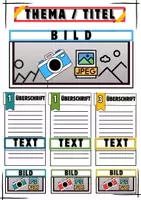 Vorschau - Arbeitsblätter - Layout Plakatbeispiele für Schüler - Seite 3