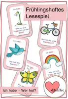 Vorschau - Spiele - Frühlingshaftes Lesespiel: Ich habe - Wer hat? - Deckblatt