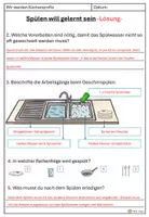 Vorschau - Arbeitsblätter - Spülen - Arbeitsblätter inkl. Lösungen - Seite 3