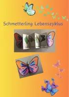 Vorschau - Arbeitsblätter - Lebenskreislauf Schmetterling Aufklappbild und Schaubild - Deckblatt