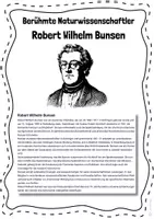 Vorschau - Stundenentwürfe - Chemie | Robert Wilhelm Bunsen | PDF + H5P Wissenschaftler - Seite 1