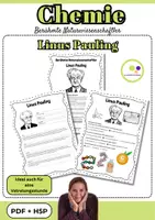 Vorschau - Arbeitsblätter - Chemie | Linus Pauling | PDF + H5P | Wissenschaftler - Deckblatt