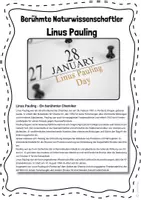 Vorschau - Arbeitsblätter - Chemie | Linus Pauling | PDF + H5P | Wissenschaftler - Seite 2