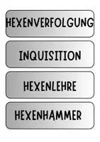 Vorschau - Poster - Hexenverfolgung und Hexen - Tafelkarten für Diskussionen uvm. - Deckblatt