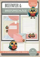 Vorschau - Arbeitsblätter - Briefpapier und Briefumschläge "Vögel" (4 Lineaturen) - Deckblatt
