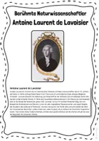 Vorschau - Stundenentwürfe - Chemie | Antoine Laurent de Lavoisier | PDF + H5P Forscher - Seite 1