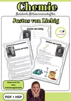 Vorschau - Stundenentwürfe - Chemie | Justus von Liebig | PDF + H5P | Chemiker - Deckblatt