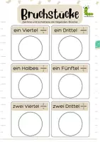 Vorschau - Arbeitsblätter - Arbeitsblätter: Brüche erstellen 💫🔢 - Seite 2