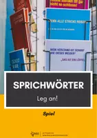 Vorschau - Spiele - Deutsche Sprichwörter: Spiel (Unterrichtseinstieg, DaZ/DaF) - Deckblatt