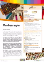 Aperçu - Préparation de séance / Séance complète - Mon beau sapin - Kit pédagogique - accompagnement avec boomwhackers, soundbellows et instruments Orff - Page de couverture