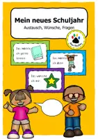 Vorschau - Arbeitsblätter - Mein neues Schuljahr - Austausch, Ausblick, Wünsche - Deckblatt