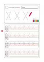 Vorschau - Arbeitsblätter - Buchstaben schreiben Xx - Seite 1