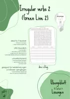 Vorschau - Arbeitsblätter - Irregular verbs 2/4 (Green Line 2) (feed-know) - Deckblatt