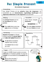 Vorschau - Arbeitsblätter - Simple Present Merkblatt + AB| Englisch Zeitformen - Seite 2