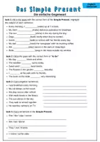 Vorschau - Arbeitsblätter - Simple Present Merkblatt + AB| Englisch Zeitformen - Seite 3
