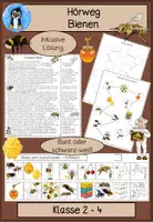 Vorschau - Arbeitsblätter - Bienen - Deckblatt