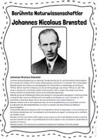 Vorschau - Stundenentwürfe - Chemie | Brönsted Brønsted | PDF + H5P | Wissenschaftler - Seite 1