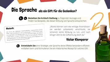 Vorschau - Arbeitsblätter - Die Sprache als ein Gift für die Gedanken - Seite 2