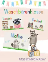 Vorschau - Mal- und Bastelvorlagen - Materialpaket für die Waschbärenklasse - wachsendes Bundle - Seite 1