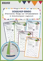 Vorschau - Spiele - Schulhof-Bingo - Artenkenntnis, Ökologie, Vertretungsstunde - Deckblatt