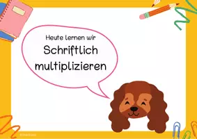 Vorschau - Präsentationen/Tafelbilder - Einführung Schriftlich multiplizieren und dividieren - Präsentationen - Seite 1