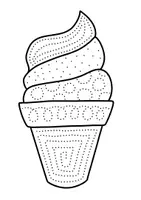 Vorschau - Mal- und Bastelvorlagen - Eis & Eiscreme zum Prickeln & Ausmalen - Fensterbilder für den Sommer - Seite 2