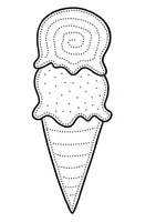 Vorschau - Mal- und Bastelvorlagen - Eis & Eiscreme zum Prickeln & Ausmalen - Fensterbilder für den Sommer - Seite 3