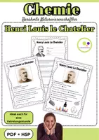 Vorschau - Stundenentwürfe - Chemiker | Henri Louis le Chatelier | PDF + H5P | Forscher - Deckblatt