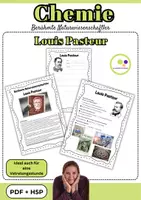 Vorschau - Stundenentwürfe - Chemiker | Louis Pasteur | PDF + H5P | Wissenschaftler - Deckblatt