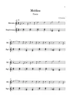 Vorschau - Anderer Materialtyp - Die Moldau, mit Dreiklangbegleitung für Glockenspiele - Seite 1