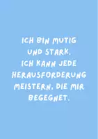 Vorschau - Poster - Positive Affirmationen blau - Seite 1