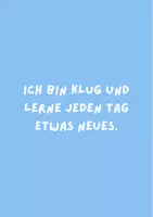 Vorschau - Poster - Positive Affirmationen blau - Seite 2