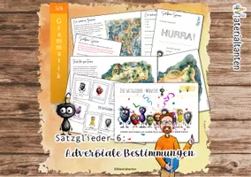 Vorschau - Stundenentwürfe - Satzglieder 6: Adverbiale Bestimmungen - Deckblatt