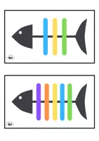 Vista previa - Juegos / Gamificación - 🐟 ESPINAS DE COLORES 🐟 (estimulación cognitiva con palos de colores) - página 1