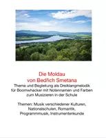 Vorschau - Anderer Materialtyp - Die Moldau mit Begleitung für Boomwhacker - Deckblatt