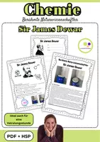 Vorschau - Stundenentwürfe - Chemie | Sir James Dewar | PDF + H5P | Wissenschaftler - Deckblatt