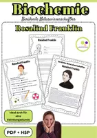 Vorschau - Stundenentwürfe - Chemie | Rosalind Franklin | PDF + H5P | Chemikerin - Deckblatt