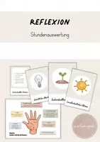 Vorschau - Merkblätter - Reflexion: Referendariat / Unterrichtsbesuch / Unterrichtsstunde - Deckblatt