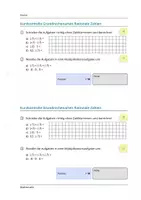 Vorschau - Arbeitsblätter - KK Grundrechenarten Rationale Zahlen - Deckblatt