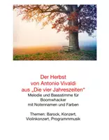Vorschau - Anderer Materialtyp - Der Herbst, Melodie und Bassstimme für Boomwhacker - Deckblatt