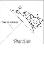 Vista previa - Manualidades / Dibujos para colorear - Manualidad Triarama: Las Estaciones del Año Inglés-Español - página 1