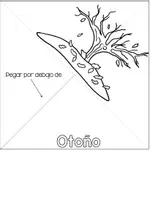 Vista previa - Manualidades / Dibujos para colorear - Manualidad Triarama: Las Estaciones del Año Inglés-Español - página 2
