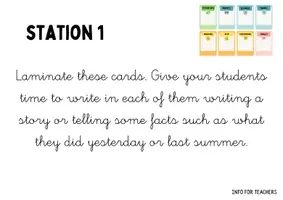 Vista previa - Unidades / Secuencias / Situaciones de Aprendizaje - Connectors for writing through learning stations. CONECTORES - página 2