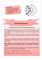 Vorschau - Arbeitsblätter - Unterrichtseinheit: Thementag Inklusion - Deckblatt