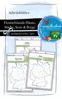 Vorschau - Arbeitsblätter - Stadt, Land, Fluss ... und Seen Deutschlands: Arbeitsblätter - Deckblatt