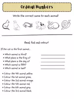 Vorschau - Arbeitsblätter - Ordinal numbers - zwei Arbeitsblätter - Seite 2