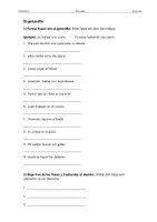 Vorschau - Arbeitsblätter - El gerundio – Ejercicios - Deckblatt
