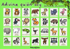 Vista previa - Unidades / Secuencias / Situaciones de Aprendizaje - Adivina quién soy: ANIMALES SALVAJES - Portada