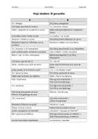 Vorschau - Arbeitsblätter - Gerundio – Hoja tándem - Deckblatt