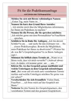 Vorschau - Arbeitsblätter - Fit für ein Telefongespräch zu einer Praktikum - Seite 3